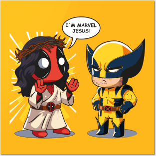 Deadpool Jesus Posters and Art